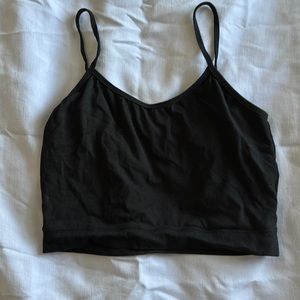 Black crop top